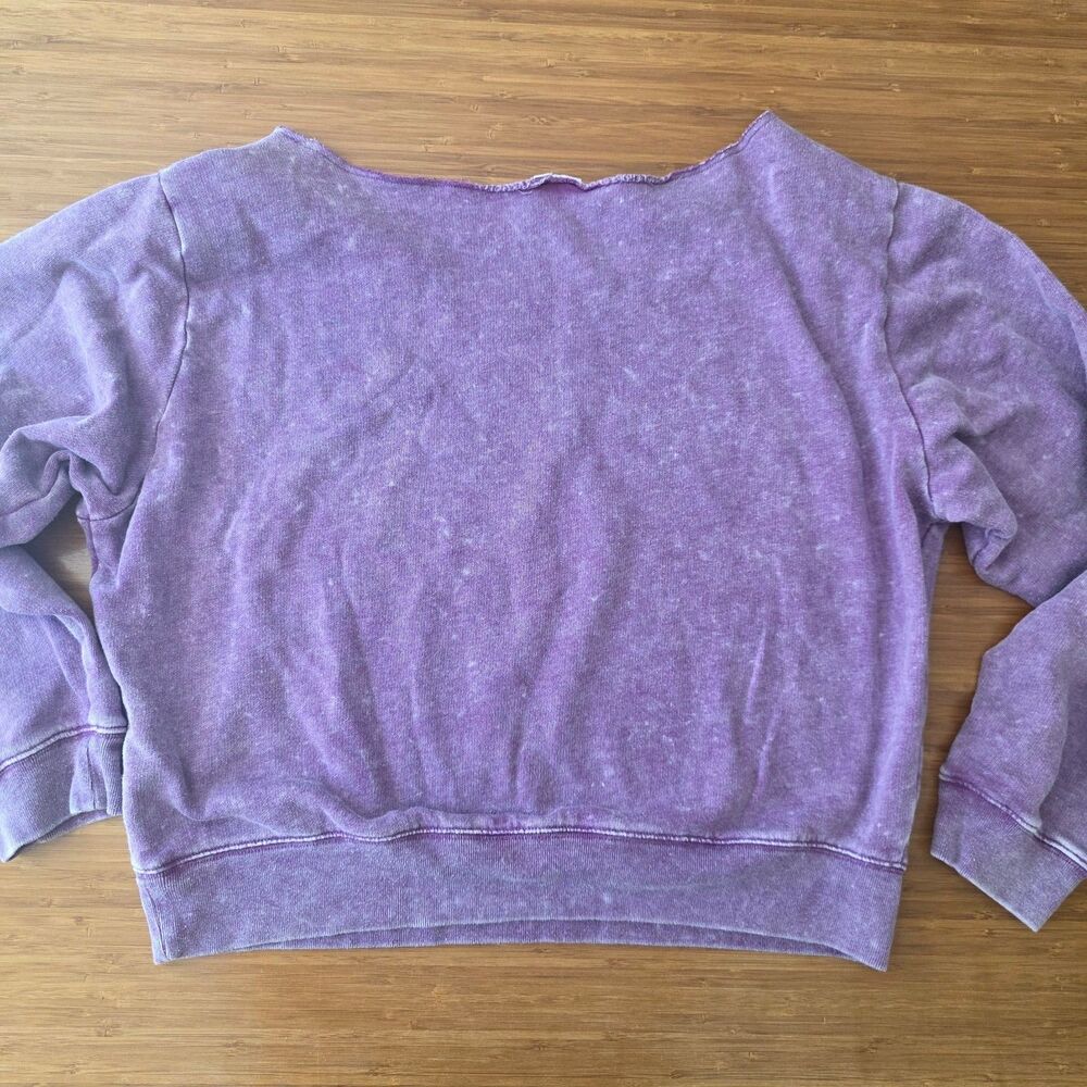 PINK Sweatshirt Faded Purple Distressed LOVEPINK 1986 XL Comfy Pastel Casual - Picture 6 of 6